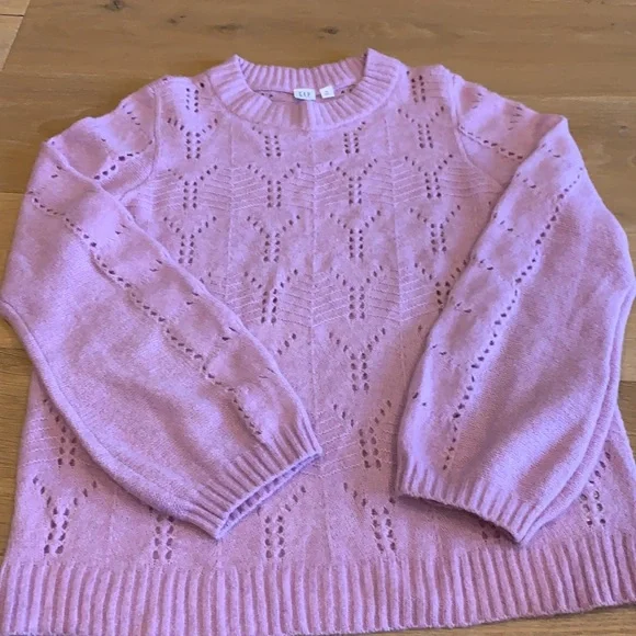 Gap Pointelle Crew Neck Sweater - Picture 4 of 8